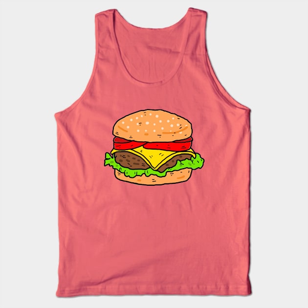 Burger Tank Top by nickcocozza